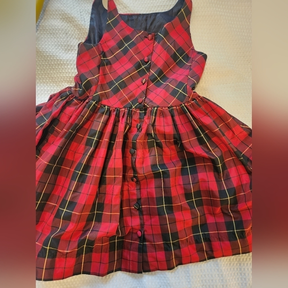 Ralph Lauren Girls Plaid Dress Size 16 - Picture 5 of 10